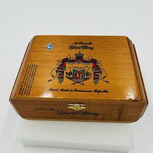 Arturo Fuente Short Story Empty Wood Cigar Box 7.75" x 4.75" x 2.75"